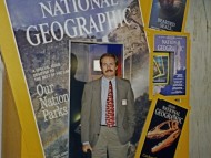 Antes de una reunión en las oficinas de la National Geographic Society en Washington. Septiembre, 1998.