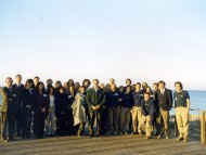 Todo el equipo en la inauguración del Ecocentro en Puerto Madryn. Junio, 2000.